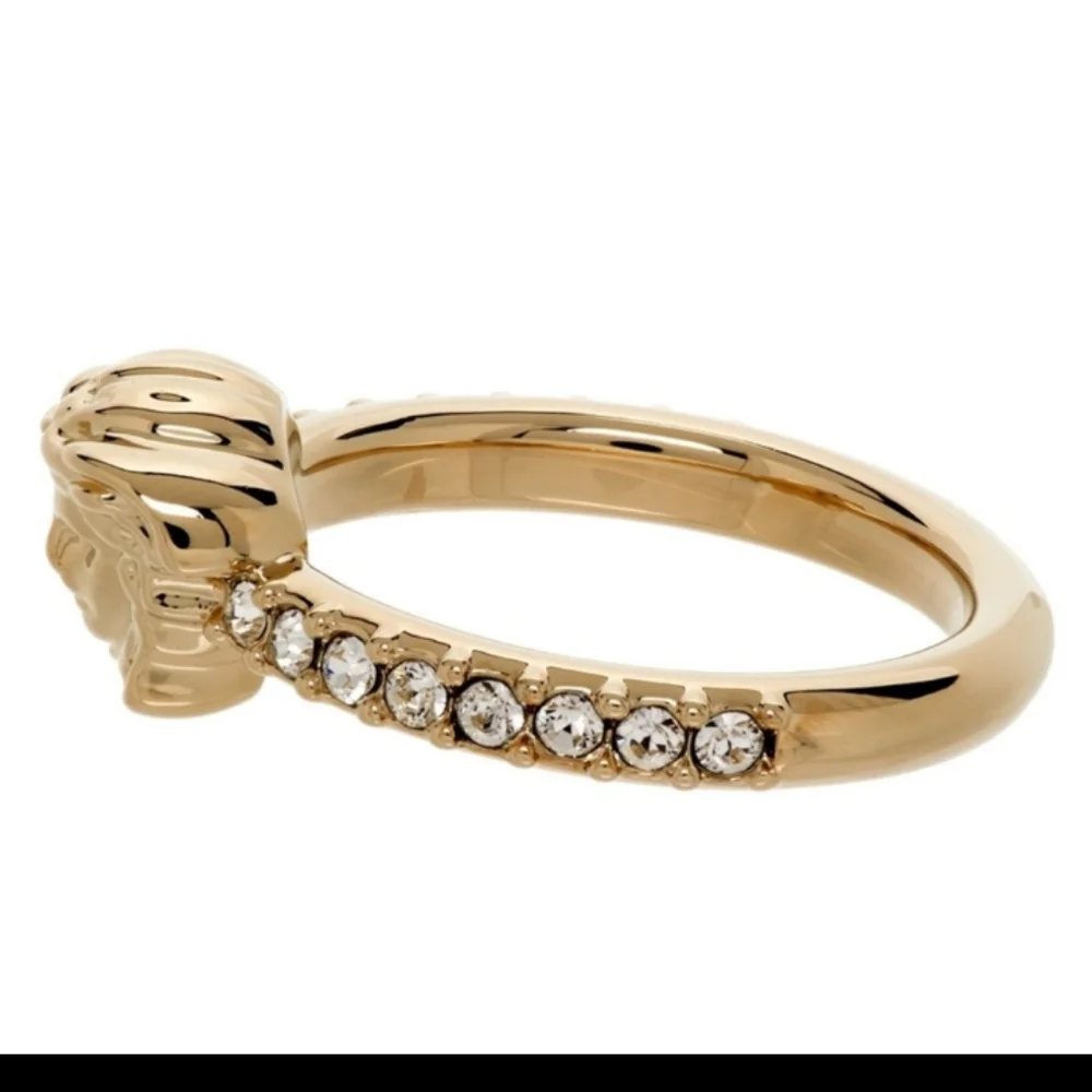 Stunning Versace Ring (Light Gold/Crystal) - Picture 3 of 13